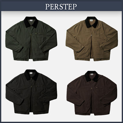 [PERSTEP]★25SS★韓国人気★NEW FORM COTTON TRUCKER JACKET PERSTEP】☆男女兼用☆25SS NEW FORM COTTON TRUCKER JACKET