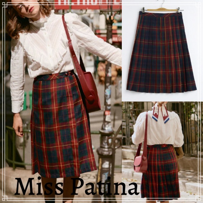 【miss patina】Tartan チェック プリーツ スカート