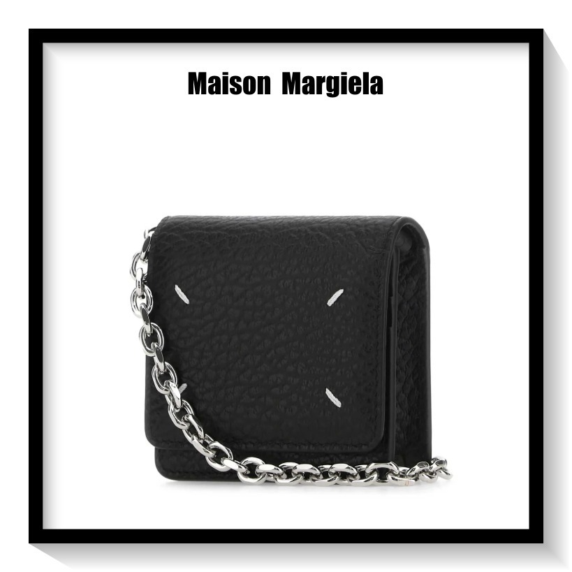 ★Maison Margiela★ 4ステッチ SMALL CHAIN WALLET ♪ブラック