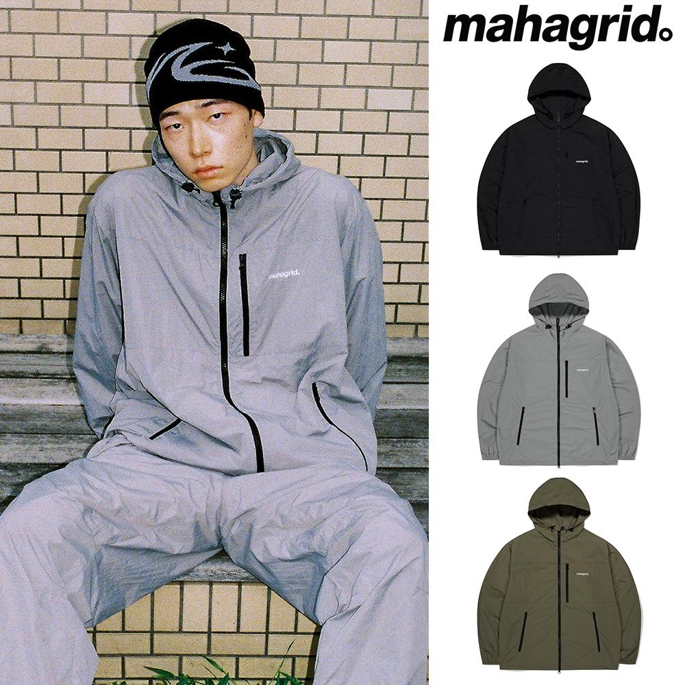 【mahagrid】24FW★ BASIC LOGO NYLON WINDBREAKER
