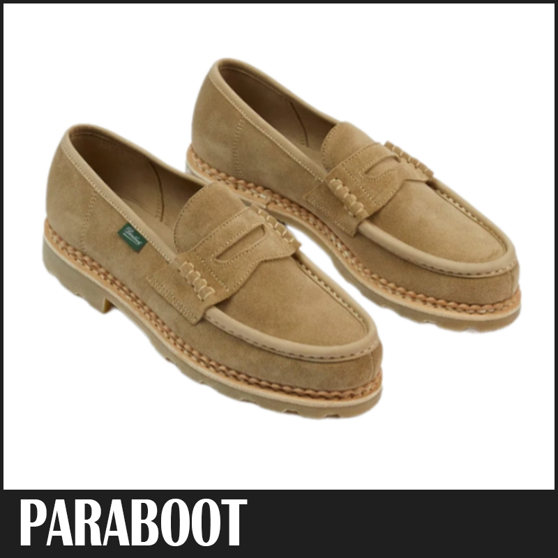 送料関税込 PARABOOT NANTES ナント レザー スエード ローファー