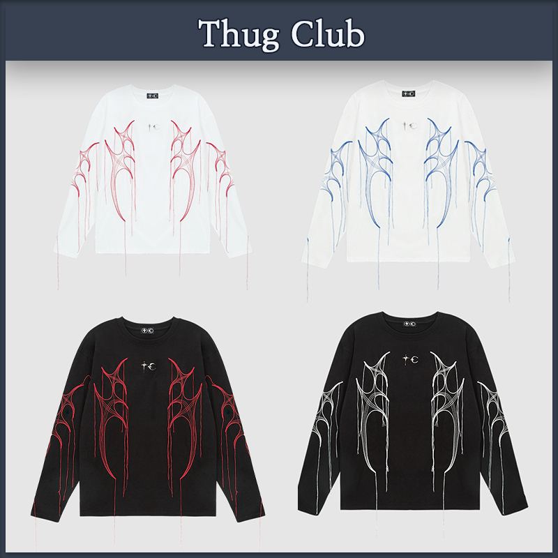 【Thug Club】★男女兼用★24SSトライバルスリースリーブTシャツ