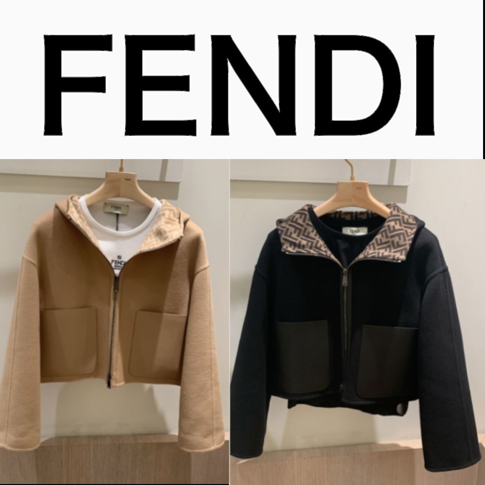 大注目【フェンディ】ベージュウール ジャケット