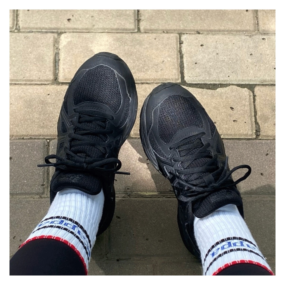 大人気!!! ♥ Asics Jog 100 T Black - 2E Extra Wide (asics