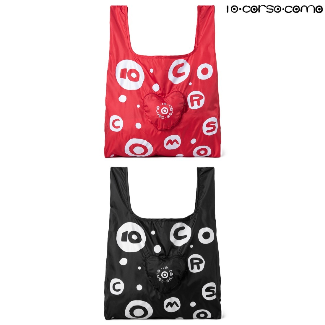 Heart Shaped Folding Shopper Bag ショッピングバッグ