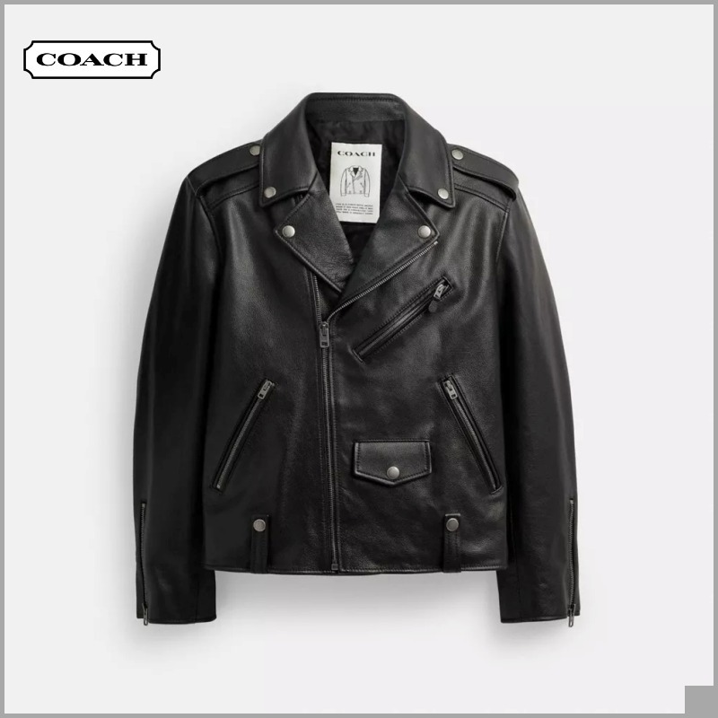 【COACH】レザー モト ジャケット