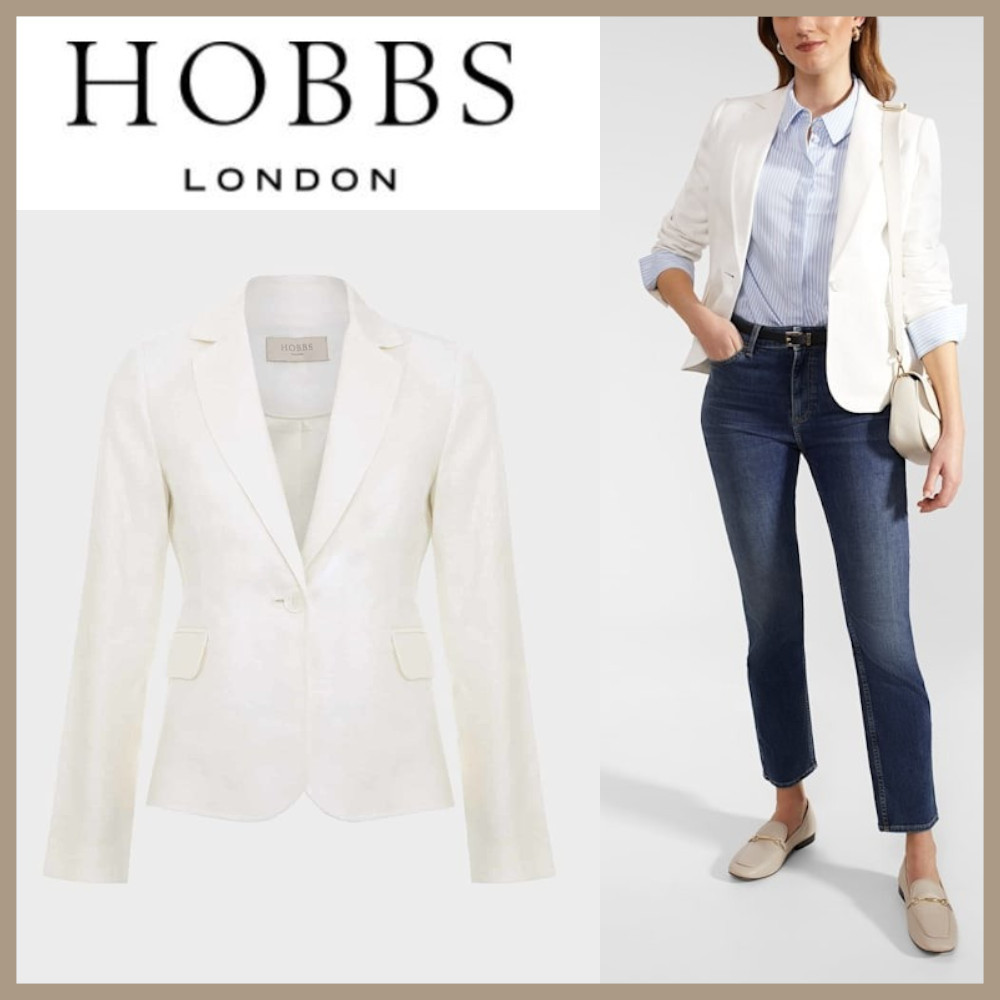 ★Hobbs London★ プチ ブレイク リネン ジャケット