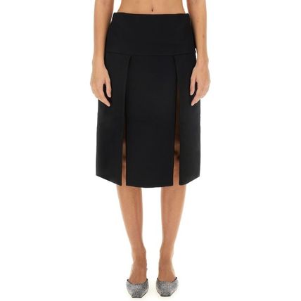 スカート KHAITE FW24 'Kidd' skirt (41324092 200) Kidd Skirt in Black Leather – KHAITE