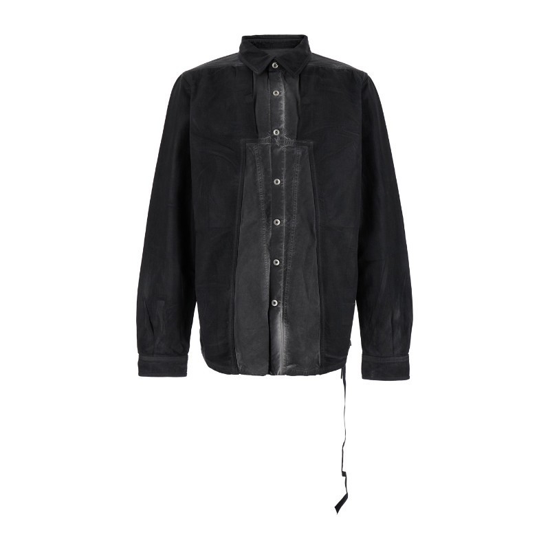 Tシャツ・カットソー RICK OWENS FW24 SPLINTERED SHIRT (DU02D2298 DSLV88)
