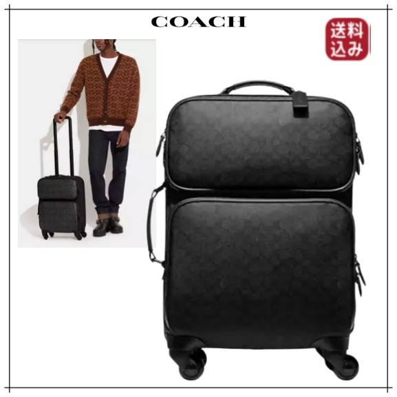 （US発）Coach シグネチャーキャンバス キャリーバッグ