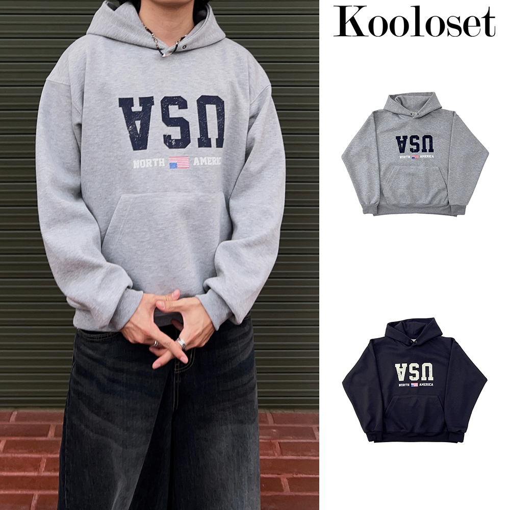 【KOOLOSET】Vintage Reverse USA Heavy Hood