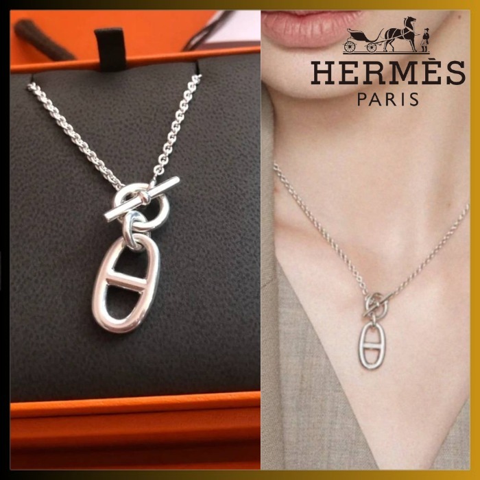 【大人気】HERMES ネックレス/ペンダント シェーヌダンクル