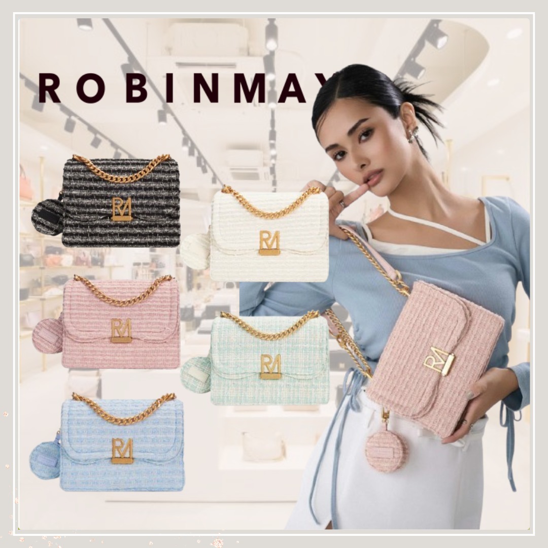 追跡有★ROBINMAY Elly雙層斜背包 ツイード ショルダーバッグ