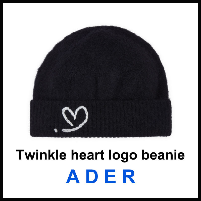 【ADER ERROR】TWINKLE HEART LOGO BEANIE