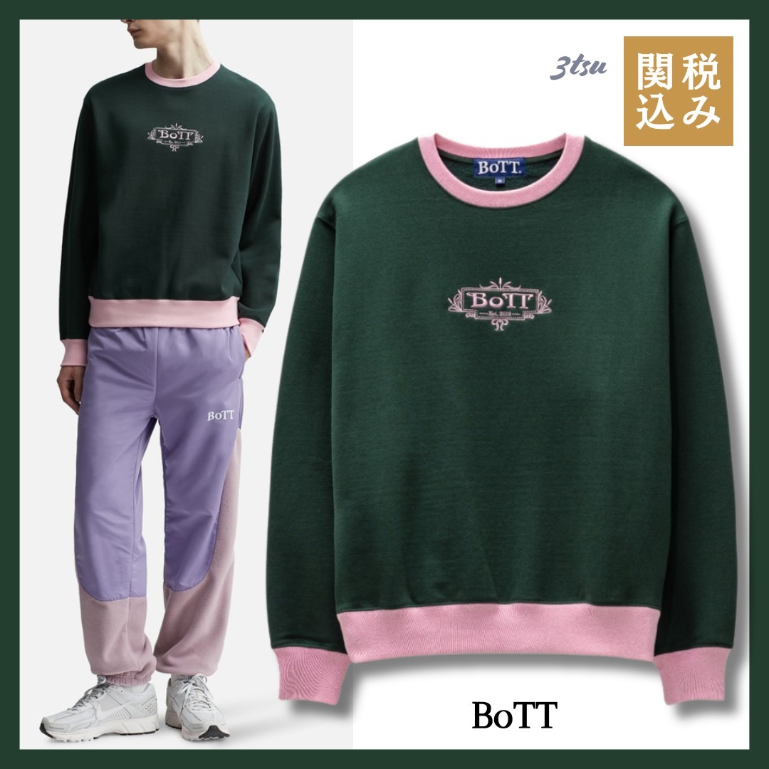 BoTT★Luxe Logo Crew グリーン メンズ トップス
