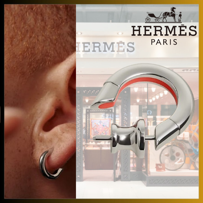 【ギフトにも◎ /Orange Field】HERMES ピアス Sabot