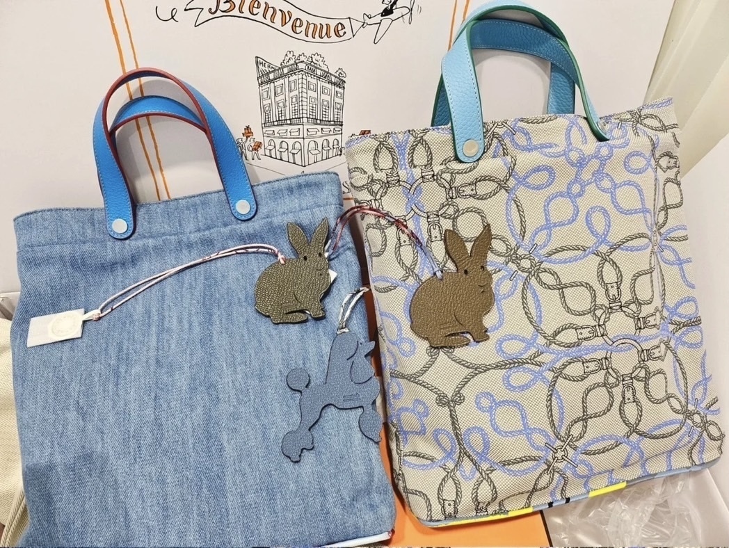 《希少アイテム☆》HERMES  Petit h シルク付きトート プリント