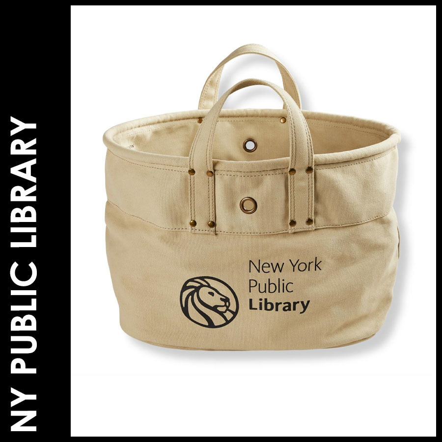 ★追跡&関税込【NEW YORK PUBLIC LIBRARY】Half Delivery Tote