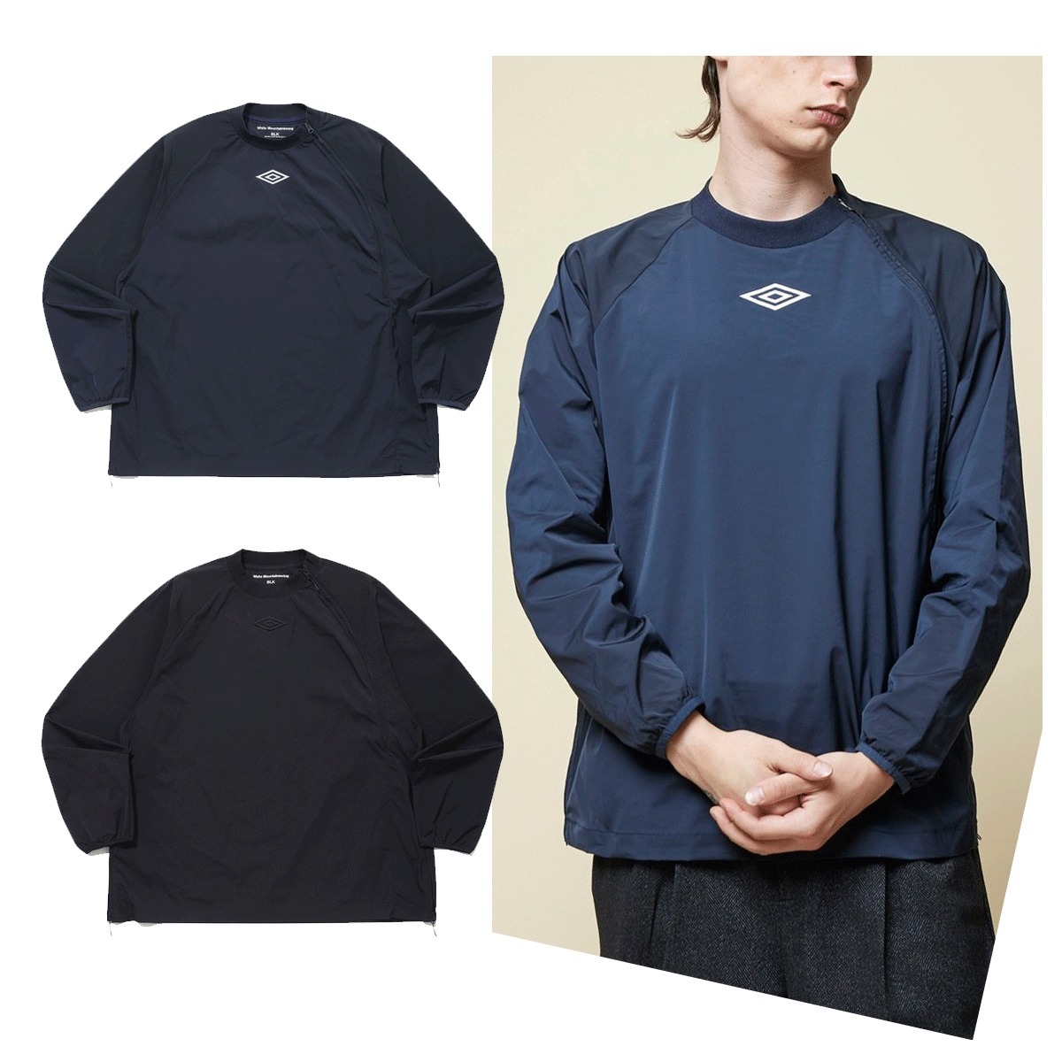 スウェット・トレーナー UMBRO [UMBxWhite Mountaineering] Woven Zipper Pullover SA276