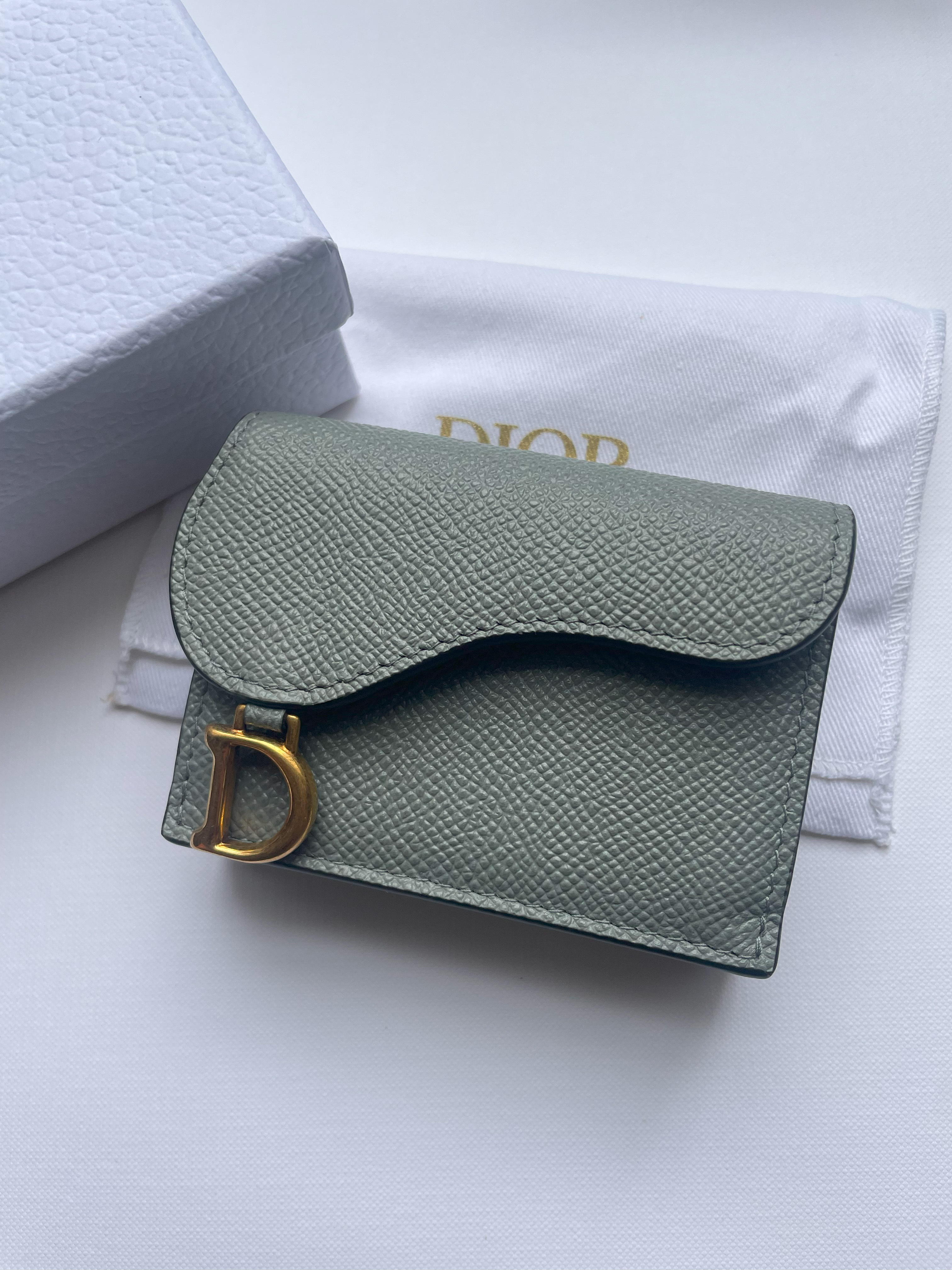 DIOR セール価格 Lotus Saddle 三つ折り財布