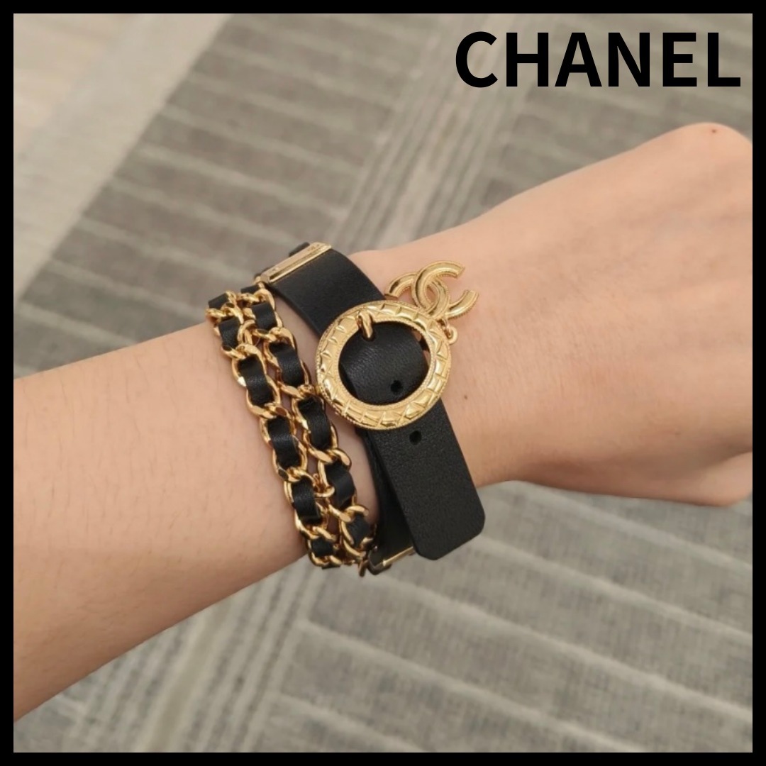 クールなデザイン☆【CHANEL】ブレスレット CCロゴ