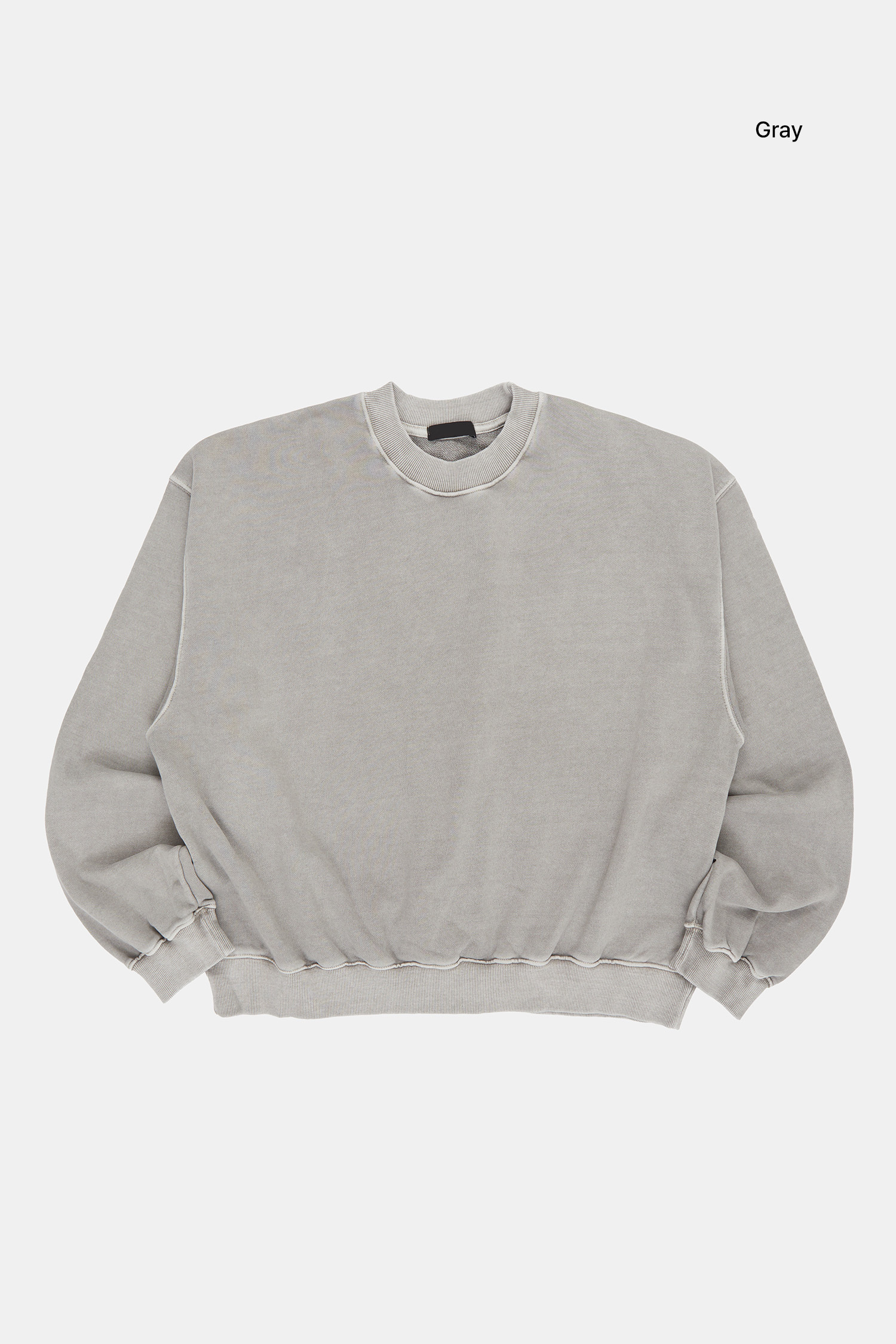 【Raucohouse】Maclean washed crop brushed sweatshirt Raucohouse】Maclean washed crop sweatshirt