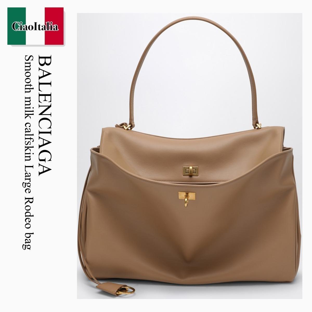 ショルダーバッグ・ポシェット Balenciaga Smooth Milk Calfskin Large Rodeo Bag