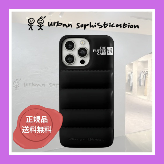 【Urban Sophistication】The Puffer Case Black iPhoneケース