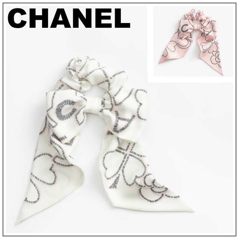 CHANEL 24B《大きめでかわいい♪》リボンシュシュ