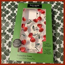 kate spade new york(ケイトスペード) iPhone・スマホケース kate spade iPhone16Proケース Cherry Dot MagSafe