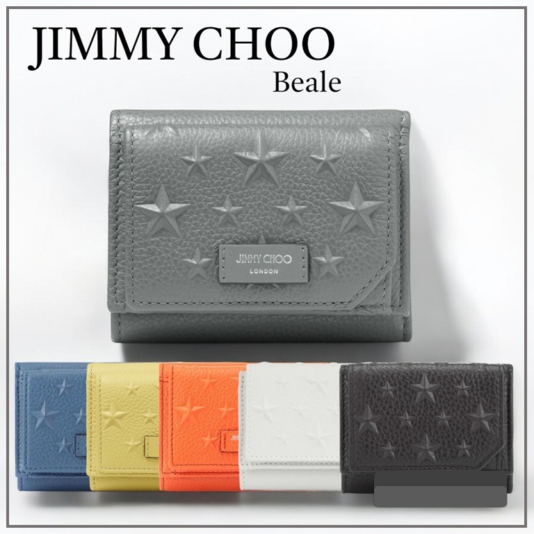 【JIMMY CHOO】ビール レザーウォレット ミニ財布