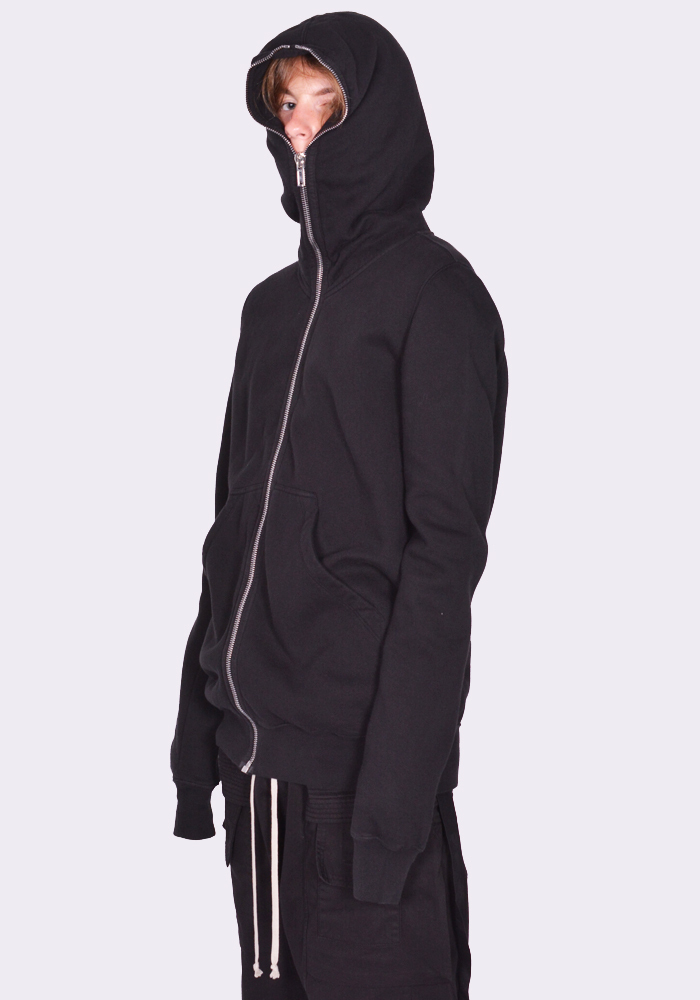 【正規店出品】RICK OWENS DRKSHDW GIMP ZIP SWEAT HOODIE BLACK