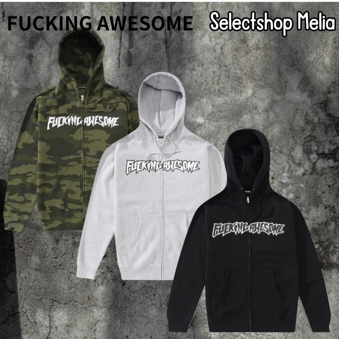 FUCKING AWESOME STAMP LOGO フルジップ フーディー