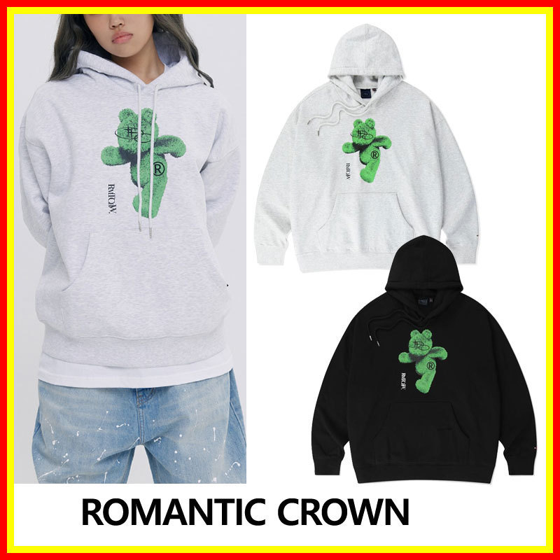 [ROMANTIC CROWN] SHAGGY BEAR HOODIE /追跡付