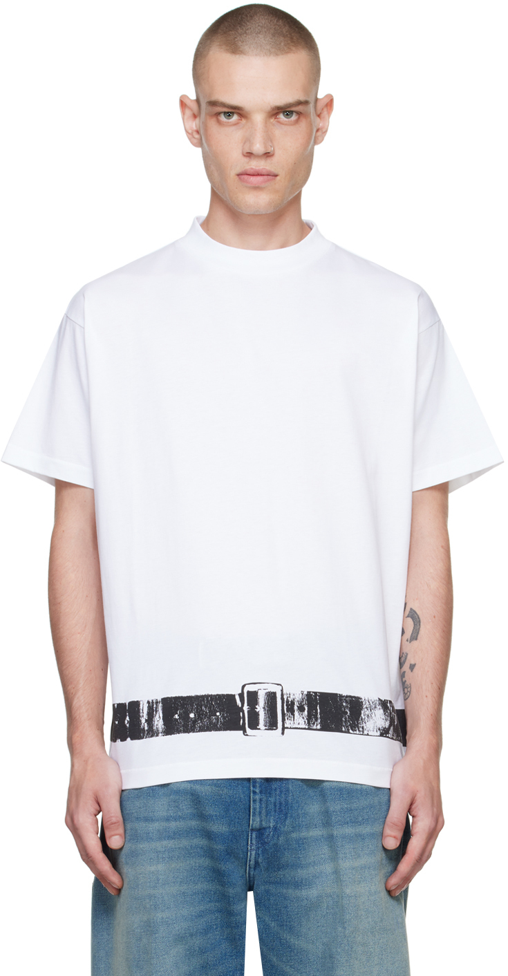 【関税込み】Random Identities ホワイト Belt Tシャツ