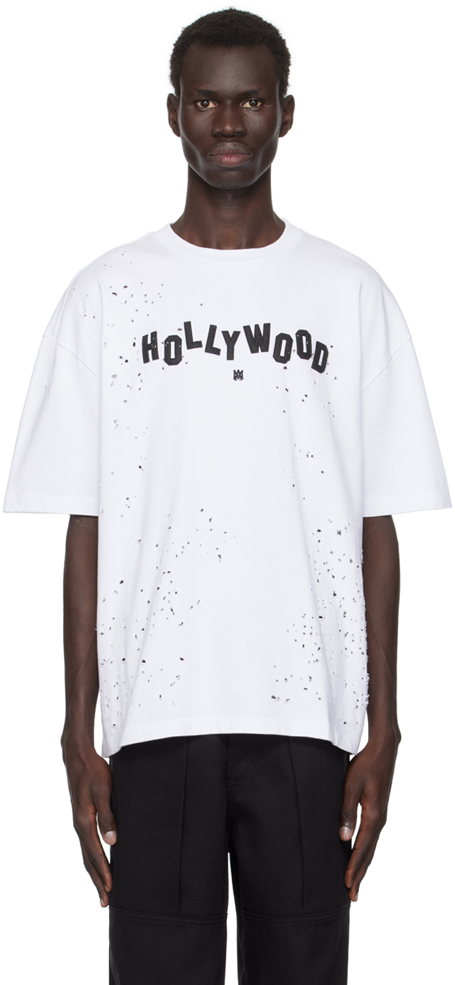 【関税込み】AMIRI ホワイト Hollywood Shotgun Tシャツ