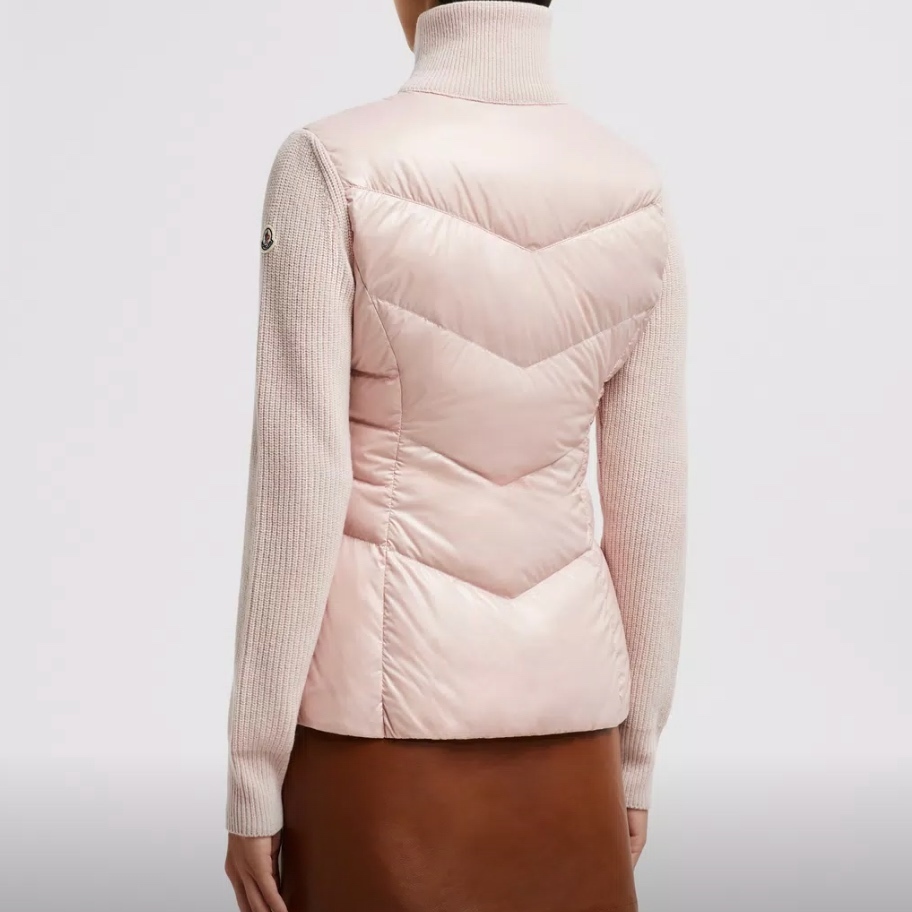 【MONCLER】\"Padded\"パッド入り ウール ZIP-UP カーディガン/3色