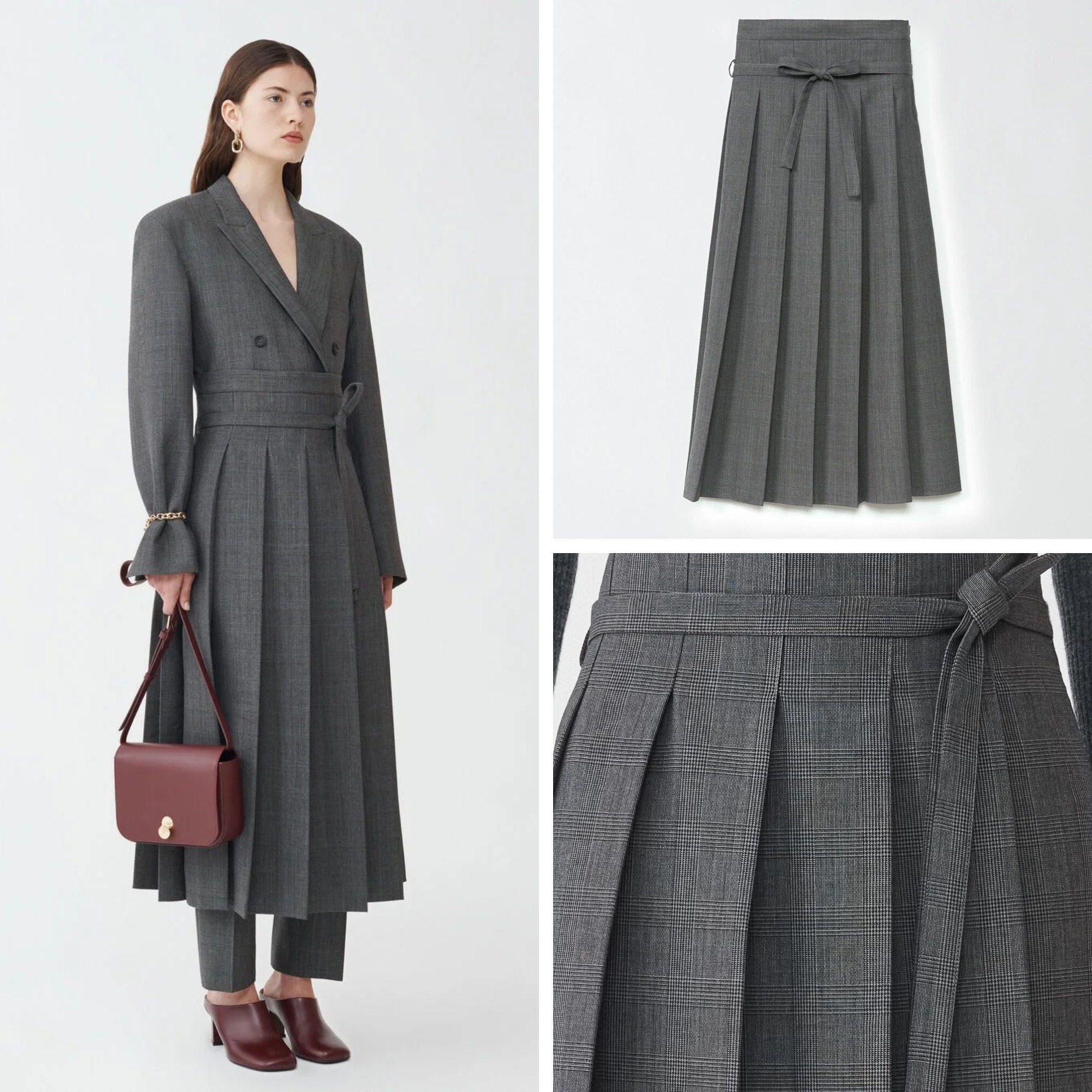 《送料無料》FABIANA FILIPPI Prince of Wales skirt,
