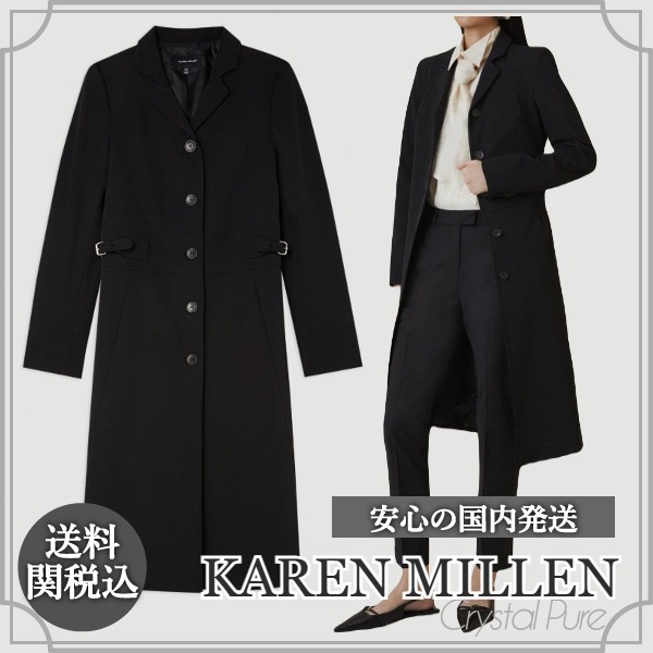 【KAREN MILLEN】イタリアン テクニカル ストレッチマキシコート
