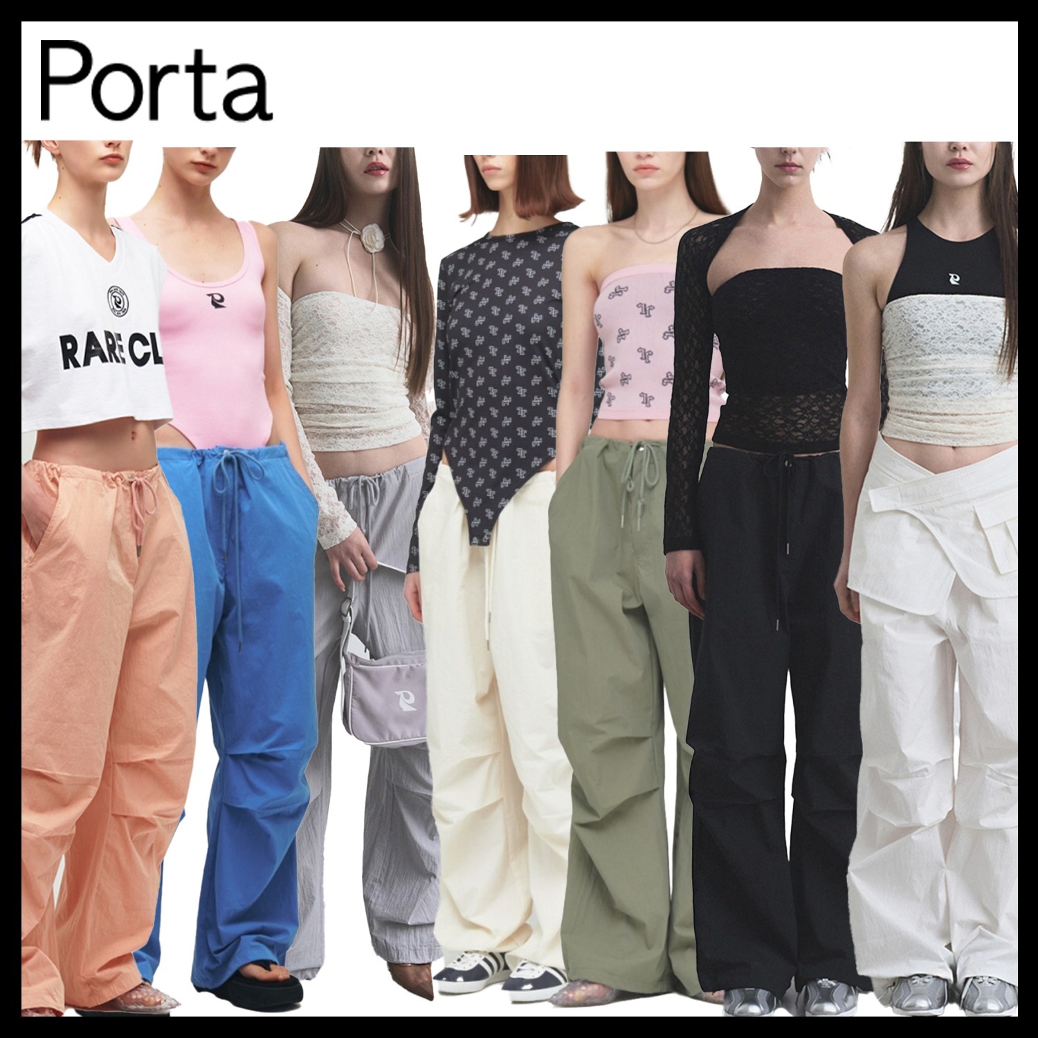 【PORTA】TUCK WIDE PANTS / 追跡付