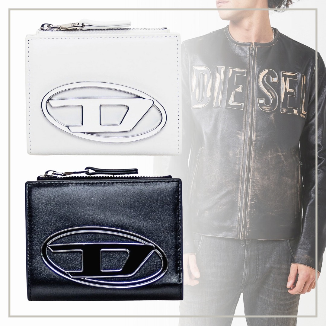 DIESEL ディーゼル 1DR ジップ LI 二つ折り財布 関税送料込み