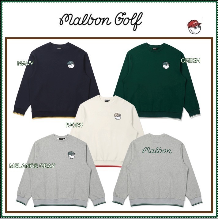 【MALBON】 Malbon Script Man to Man ■MAN /追跡付