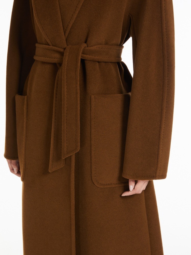 【エレガント】MaxMara《ATTUALE1234》キャメル ラップ コート