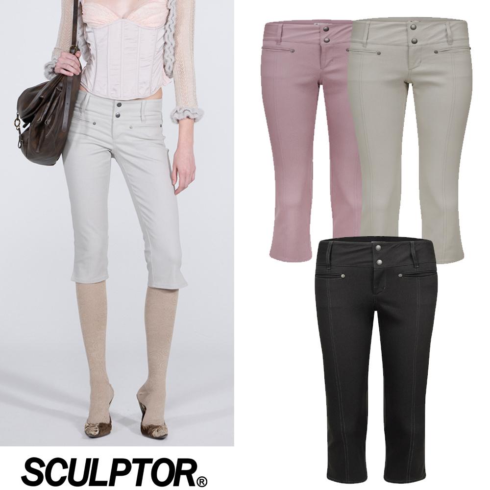 無料配送 ◆ SCULPTOR ◆ 90s Cotton Capri Pants