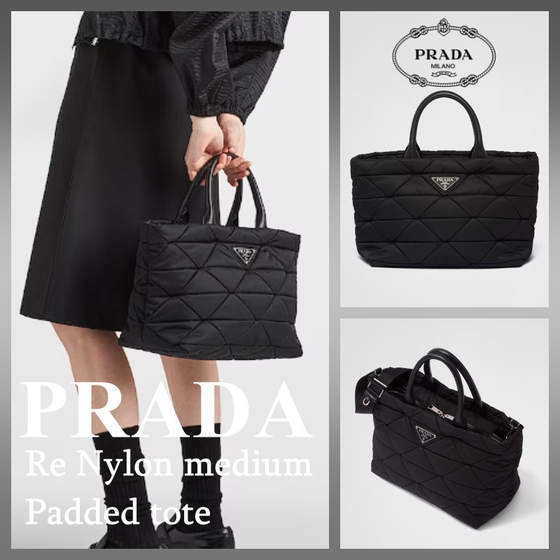 PRADA | Re-Nylonミディアムキルティングリナイロントートバッグ