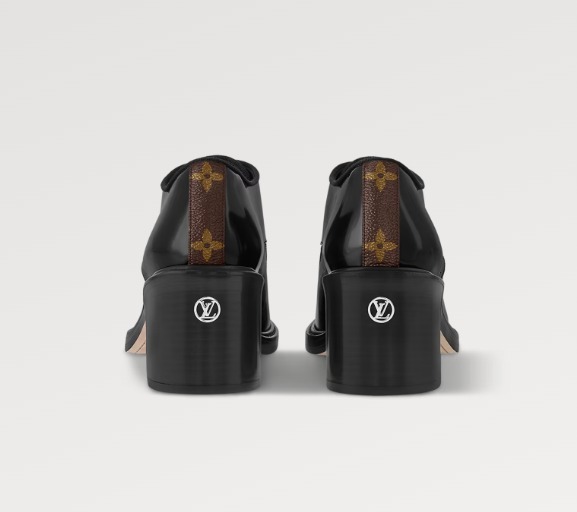 Louis Vuitton《ジャズ ダービー》ブラック カーフ ロゴ 直営店