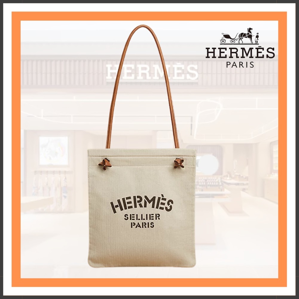 *大容量！* HERMES グルーミングバッグ シンプルデザイン 上品】使いやすいキャンバス生地♪HERMES グルーミングバッグ