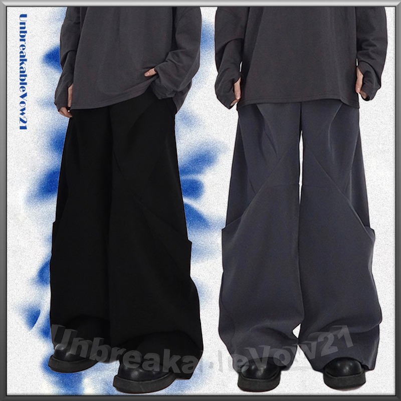 【関送込み】Simple Loose-Fit Trousers*ユニセックス/N240092-1