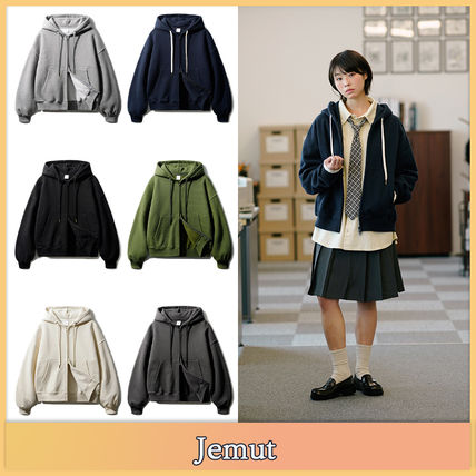 JEMUT正規品★25SS★Nova オーバーラグランフードジップアップ ジップアップ Jemut(ジェモッ) パーカー・フーディ(レディース