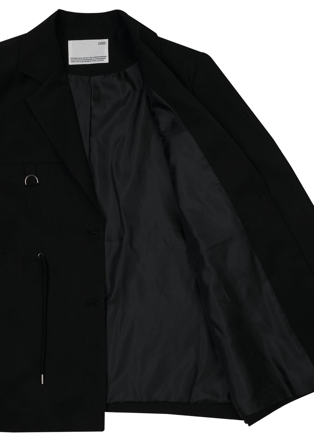 《bohemian seoul》 SINGLE-BREASTED STRING BLAZER